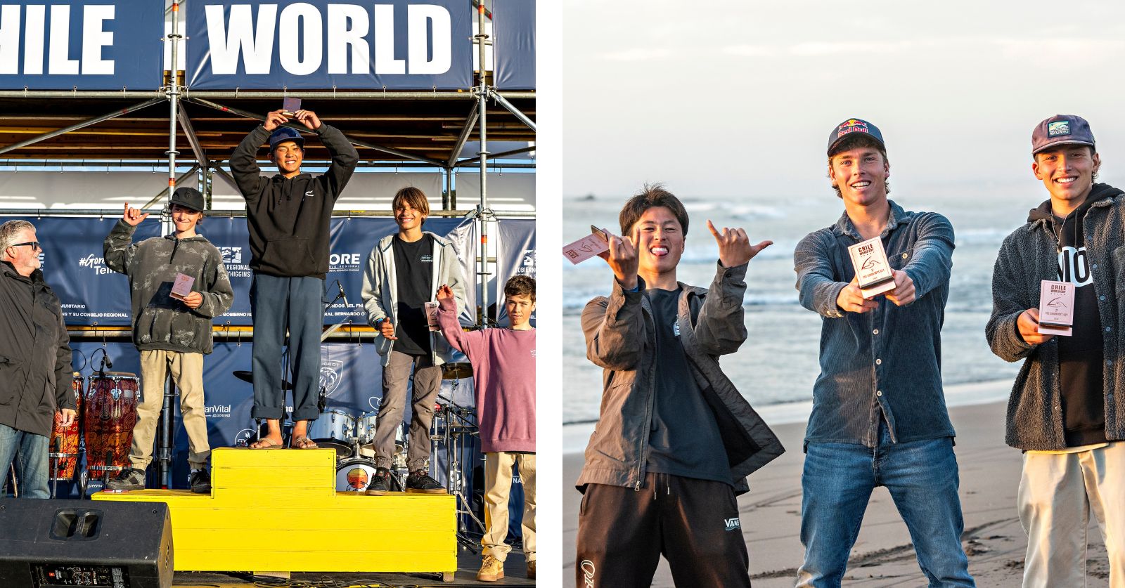 Liam Dunkerbeck won the Pro Junior Boys division at the World Cup in Chile